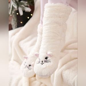 Cute Cat Plush Socks